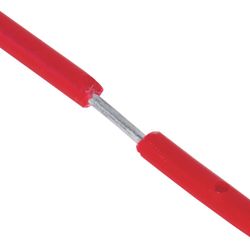 Lot de 100 Attaches Plastique D-Clip Rouge