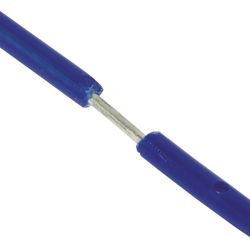 Pakke med 100 plastikbefæstelser D-Clip Blå