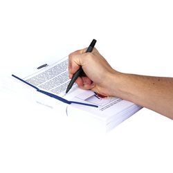 Pakke med 100 plastikbefæstelser D-Clip Blå