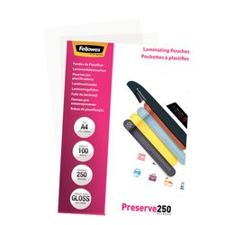 Opakowanie 100 rękawów do laminowania 250 mikronów połysk A4