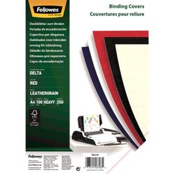 Opakowanie 100 okładek Delta Red Leather A4 250 gr.