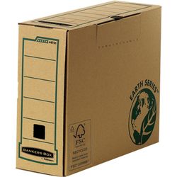Pack de 20 Cajas de archivo definitivo A4+ 100mm Marrón con montaje manual
