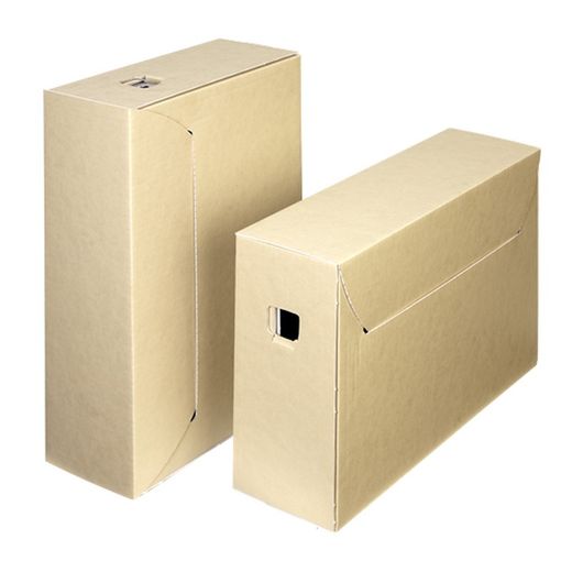 Packung mit 50 Archivboxen, säurefrei, 30+ Braun