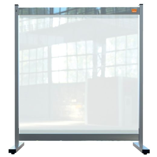 Wolnostojący przezroczysty ekran PCV na biurko NOBO Premium Plus 770x860mm