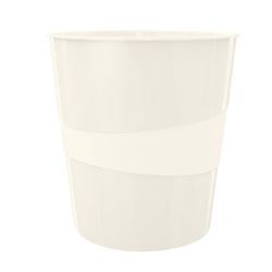 Papelera Leitz WOW. Capacidad 15 litros, blanco