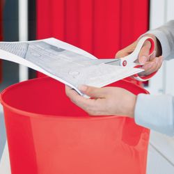 Poubelle Leitz WOW. Capacité 15 litres, rouge