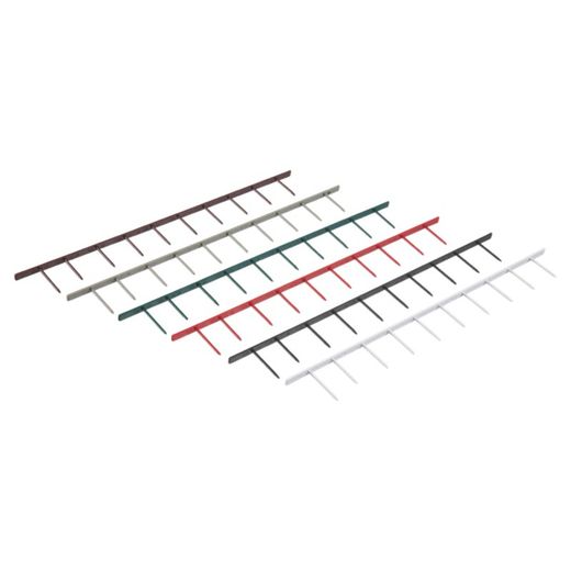 GBC-kammen 10 tanden 25 mm (1") (doos 100), wit