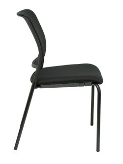 PIQUERAS Y CRESPO. Pack de 4 sillas To-sync meet. Pack de sillas confidentes ergonómicas, apilables, multiusos y estructura en color negro  Asiento y respaldo tapizados en tejido focus color negro