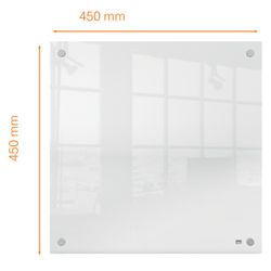 Akrylowa płyta ścienna NOBO, 450x450mm, przezroczysta