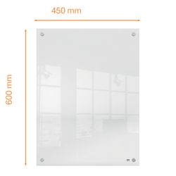 NOBO Acrylwandtafel, 600x450mm, transparent