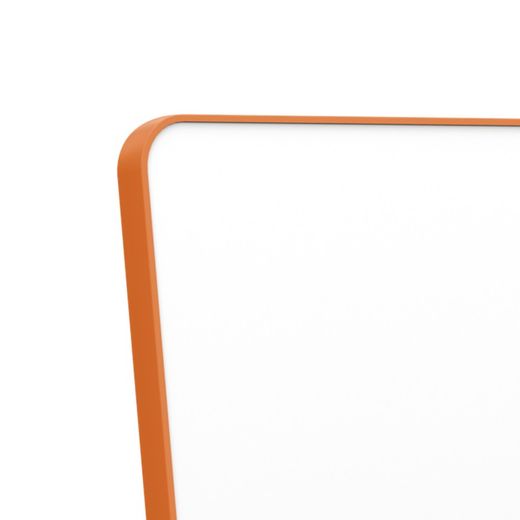 Removable and portable whiteboard 1800 x 900 mm - orange frame