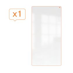 Removable and portable whiteboard 1800 x 900 mm - orange frame