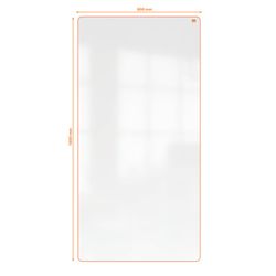 Removable and portable whiteboard 1800 x 900 mm - orange frame