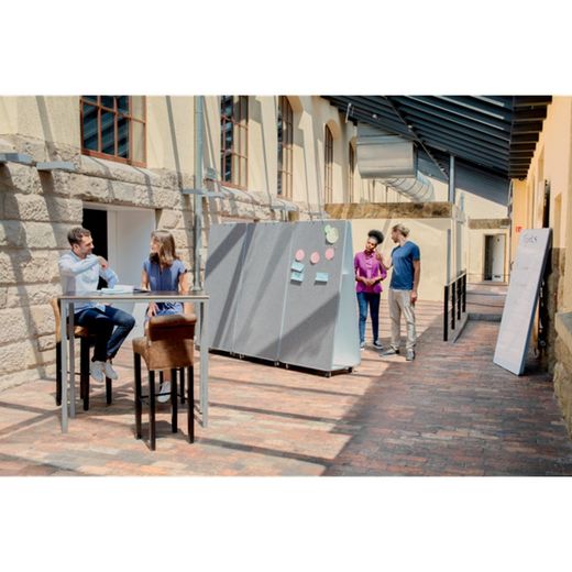 Removable and portable whiteboard 1800 x 900 mm - orange frame