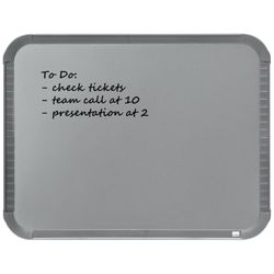 Tablica suchościeralna NOBO home line stal 22x28 cm, srebrna