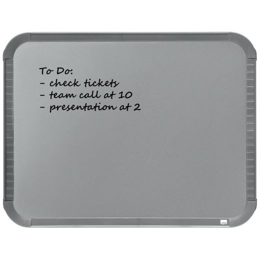 Tablica suchościeralna NOBO home line stal 22x28 cm, srebrna