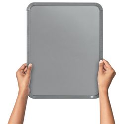 NOBO Steel Dry Erase Whiteboard Haushaltslinie 28x36 cm, silber