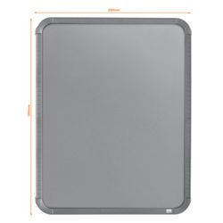 NOBO Steel Dry Erase Whiteboard Haushaltslinie 28x36 cm, silber