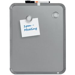 NOBO Steel Dry Erase Whiteboard Haushaltslinie 28x36 cm, silber
