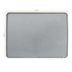 Tablica suchościeralna NOBO home line stal 43x58 cm, srebrna