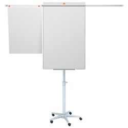 NOBO Classic Nano Clean™ mobile Whiteboard-Staffelei + ausziehbare Arme, weiß