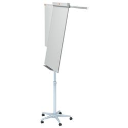 NOBO Classic Nano Clean™ mobile Whiteboard-Staffelei + ausziehbare Arme, weiß