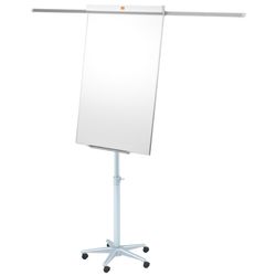 NOBO Classic Nano Clean™ mobile Whiteboard-Staffelei + ausziehbare Arme, weiß