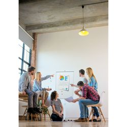NOBO Classic Nano Clean™ mobile Whiteboard-Staffelei + ausziehbare Arme, weiß
