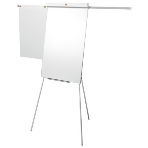 NOBO Classic Nano Clean™ staffeli whiteboard-stativ + forlængelige arme, hvid
