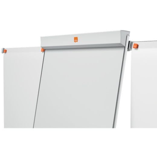 NOBO Classic Nano Clean™ staffeli whiteboard-stativ + forlængelige arme, hvid