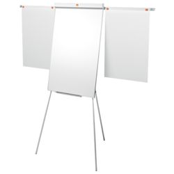 NOBO Classic Nano Clean™ staffeli whiteboard-stativ + forlængelige arme, hvid