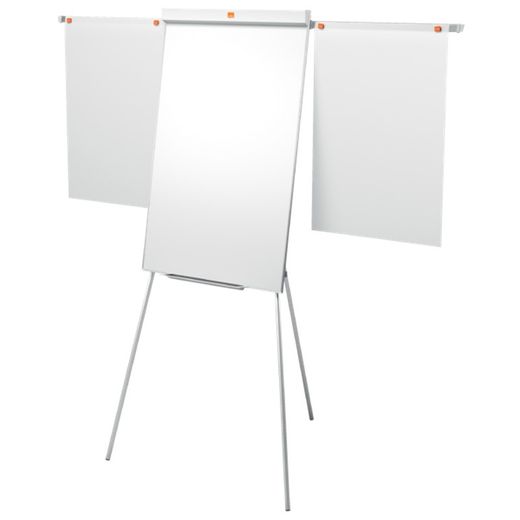 NOBO Classic Nano Clean™ staffeli whiteboard-stativ + forlængelige arme, hvid