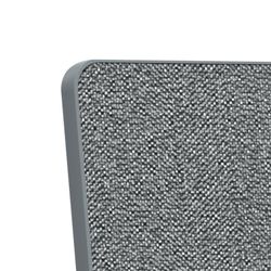 Dobbeltsidet tavle/bevægelig bærbar opslagstavle 1800 x 900 mm - Grå ramme