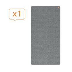 Dobbeltsidet tavle/bevægelig bærbar opslagstavle 1800 x 900 mm - Grå ramme