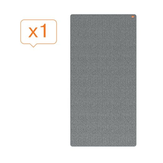 Dobbeltsidet tavle/bevægelig bærbar opslagstavle 1800 x 900 mm - Grå ramme