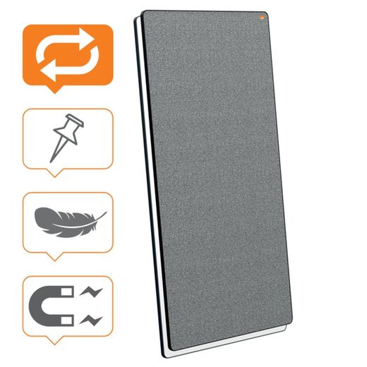 Double Sided Blackboard / Movable Portable Notice Board 1800 x 900mm - Black Frame