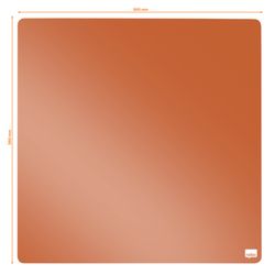 NOBO magnetisches Whiteboard 360x360 mm, orange