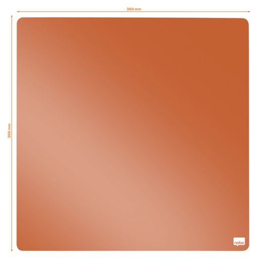 NOBO magnetisches Whiteboard 360x360 mm, orange