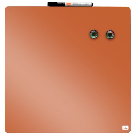 NOBO magnetisches Whiteboard 360x360 mm, orange