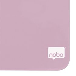 Tableau blanc domestique magnétique NOBO 360x360 mm, rose