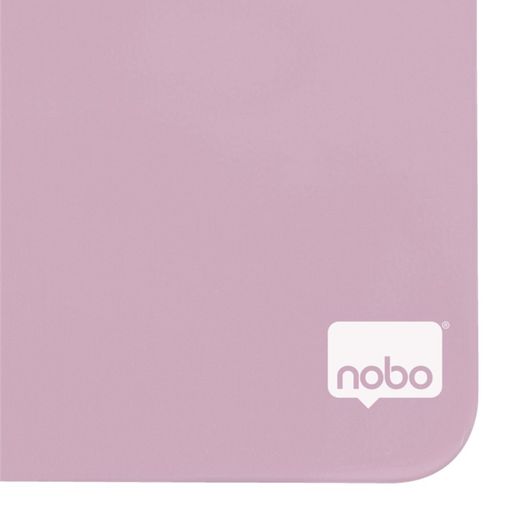 Tableau blanc domestique magnétique NOBO 360x360 mm, rose