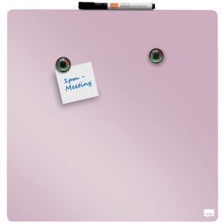 Tableau blanc domestique magnétique NOBO 360x360 mm, rose