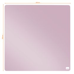 Tableau blanc domestique magnétique NOBO 360x360 mm, rose