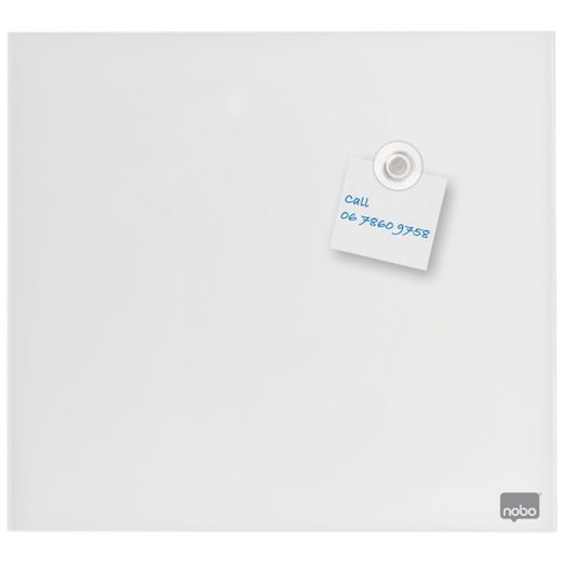 Lavagna magnetica NOBO in vetro 300x300 mm, bianca