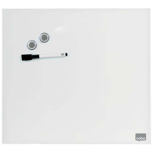 Lavagna magnetica NOBO in vetro 300x300 mm, bianca