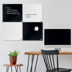 NOBO Glas-Magnettafel 450x450 mm, weiß