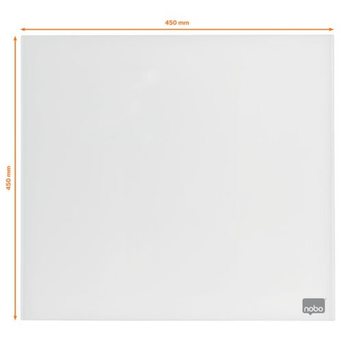 NOBO Glas-Magnettafel 450x450 mm, weiß