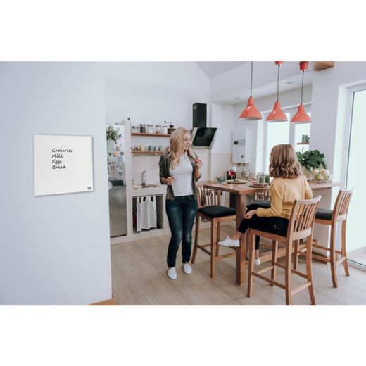 NOBO Glas-Magnettafel 450x450 mm, weiß