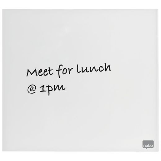 NOBO Glas-Magnettafel 450x450 mm, weiß