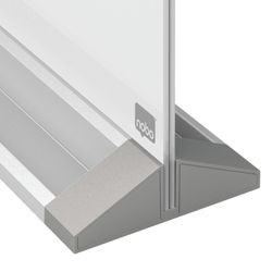 NOBO Magnetisches freistehendes Whiteboard aus Glas, weiß